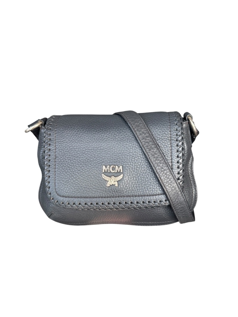 MCM Dark grey Leather Crossbody Bag